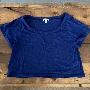 Blue Delia’s crop top